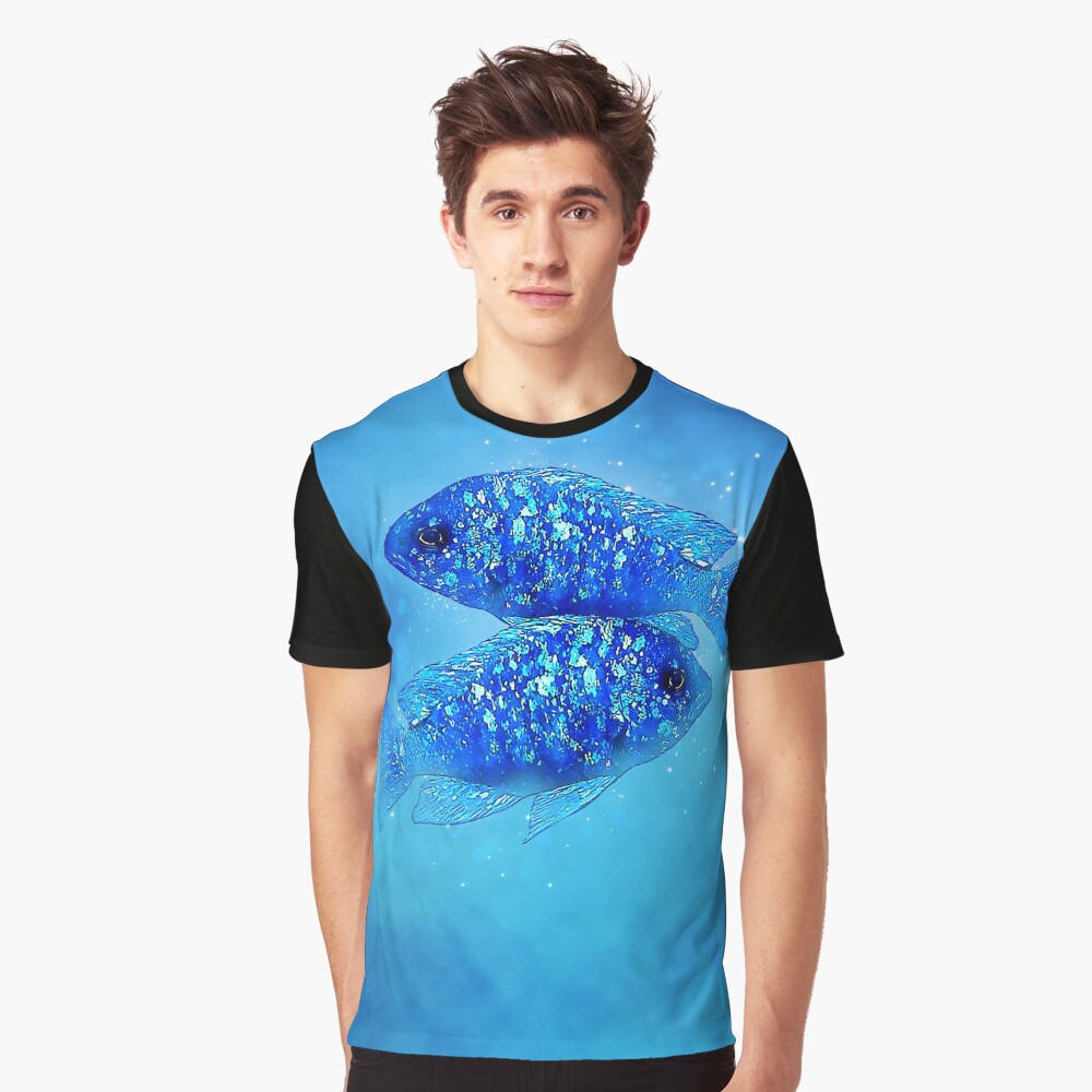 "Mirrorball Cichlid" Tshirt for Sale by GFishy Redbubble