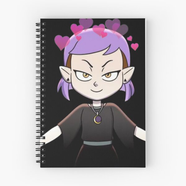 Item preview, amity blight updated purple hair season two intro with heart crown designed and sold by Diygurugirl.