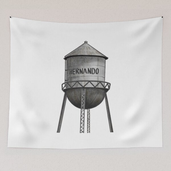 Item preview, Hernando Water Tower designed and sold by zoejiajia.