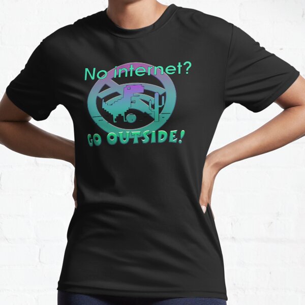 You Are Offline T-Rex [Dino Run] Pixel Art Dinosaur Game Premium T-Shirt