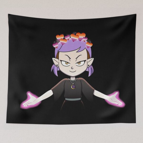 Item preview, amity blight updated purple hair season two intro with lesbian heart crown designed and sold by Diygurugirl.