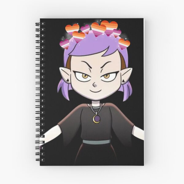 Item preview, amity blight updated purple hair season two intro with lesbian heart crown designed and sold by Diygurugirl.