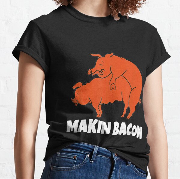 vintage makin bacon t shirt