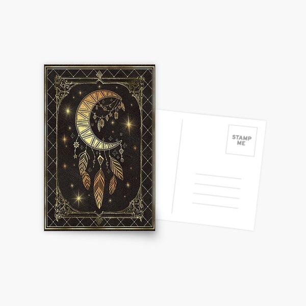 Mond Traumfänger Postkarte