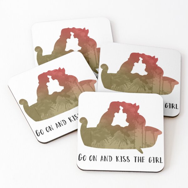 Item preview, Kiss the girl Inspired Silhouette designed and sold by ShadowsInspired.