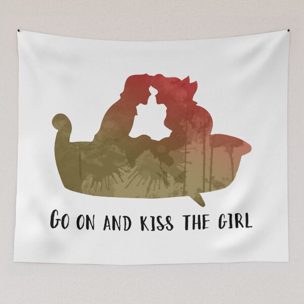 Item preview, Kiss the girl Inspired Silhouette designed and sold by ShadowsInspired.