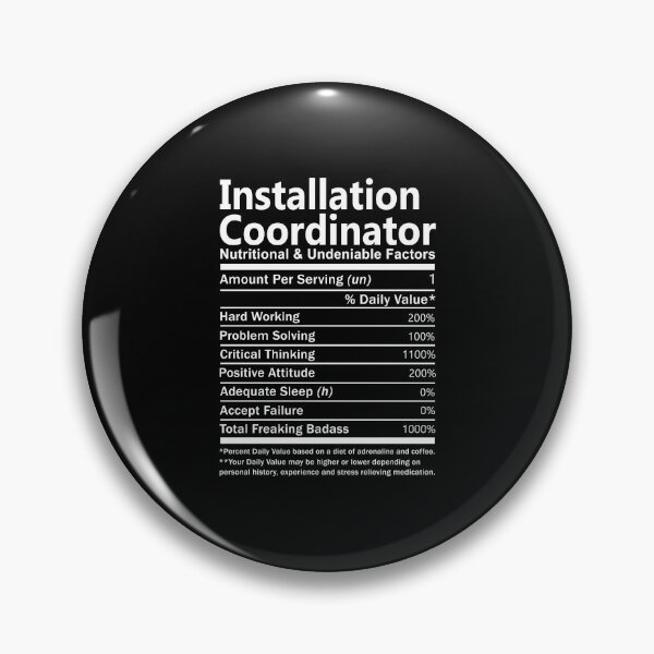 Item preview, Installation Coordinator T Shirt - Nutritional And Undeniable Factors Gift Item Tee designed and sold by eaneyjulie.