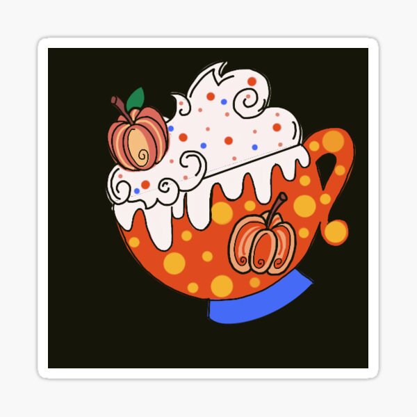 Fall coffee dreams Sticker