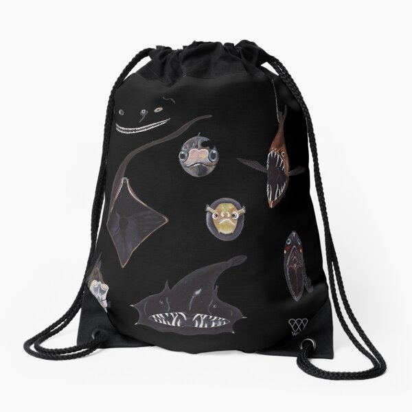 Deep Sea Fish, Some Seen from the Bathysphere Drawstring Bag