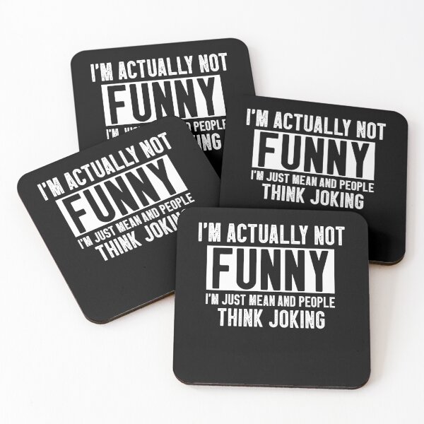 Item preview, I'm Actually Not Funny I'm just Mean And People Think Joking / Funny Sarcastic Quote Colored Gift Idea designed and sold by Chamssou.