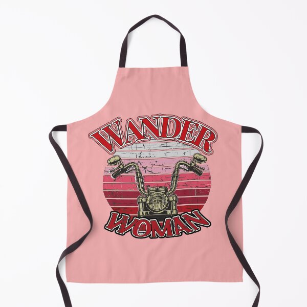 Item preview, Wander Woman Motorcycle Red Distressed Sunrise designed and sold by SmileThreads.