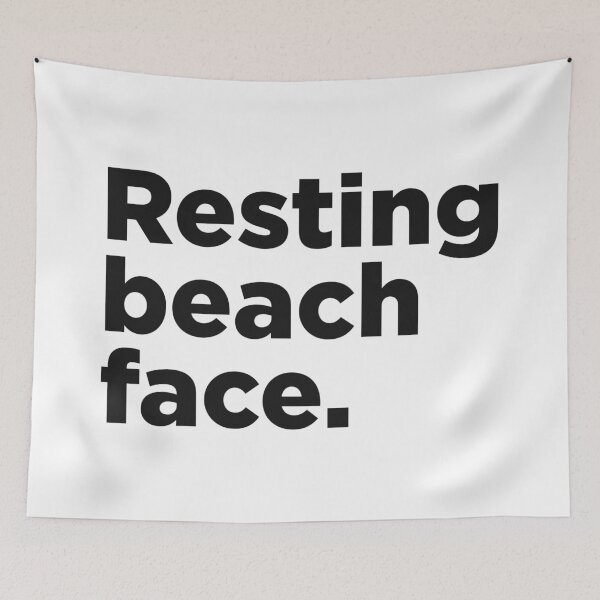 Item preview, Resting Beach Face. designed and sold by Memefy.