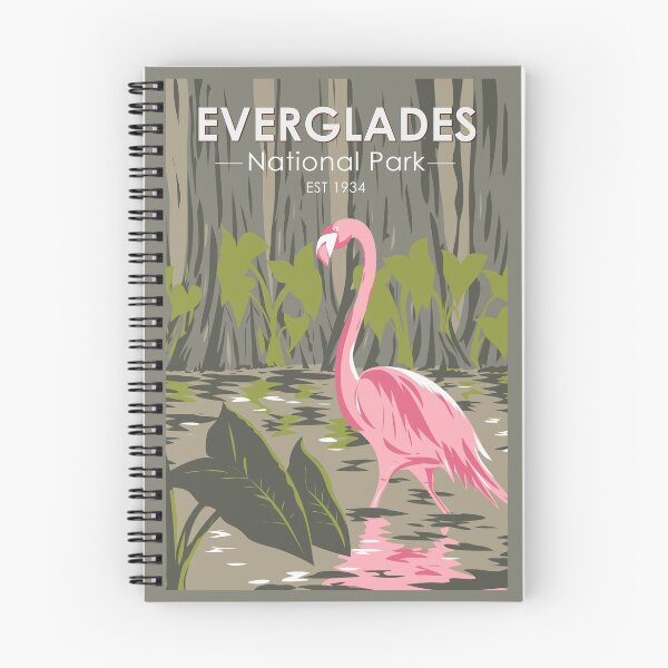 Item preview, Everglades National Park Florida Flamingo Vintage designed and sold by KrisSidDesigns.