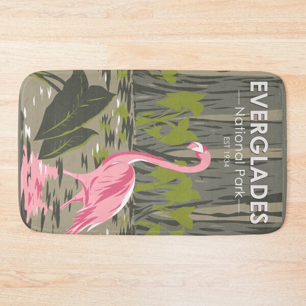 Item preview, Everglades National Park Florida Flamingo Vintage designed and sold by KrisSidDesigns.