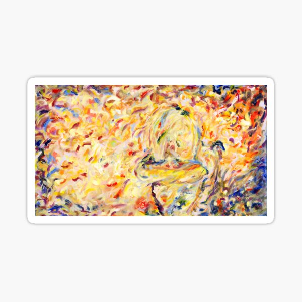 Item preview, Cosmos, Whimsical Expressionism, Colorful Painting by Courtney Hatcher designed and sold by cghatcherart.