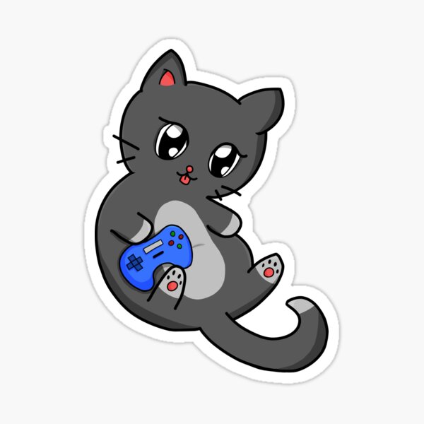 &ldquo;Gamer Cat&rdquo; Sticker for Sale by Dayholt | Redbubble
