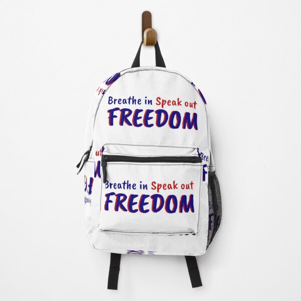 Item preview, FREEDOM, Breathe in Speak out designed and sold by Kid Wits Ink "Wise enough to leave a lasting impression!".