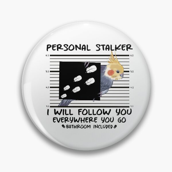 Item preview, Personal Stalker Birb - Funny Prisoner Parrot T-Shirt designed and sold by Birb-Merch.
