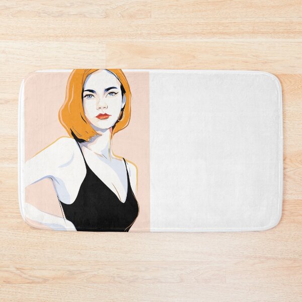 Item preview, Soft Grunge Blonde - Modern Pop Art Portrait in Classic Black Dress designed and sold by WULFLAND ARTS.