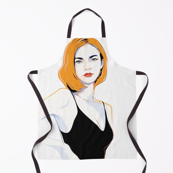 Item preview, Soft Grunge Blonde - Modern Pop Art Portrait in Classic Black Dress designed and sold by WULFLAND ARTS.