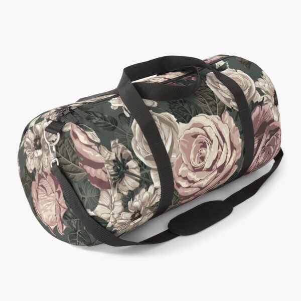 Item preview, Vintage Delicate Roses with Forest Green Background designed and sold by nouveaudecor.