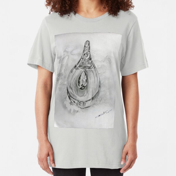 Teardrop on the table Slim Fit T-Shirt