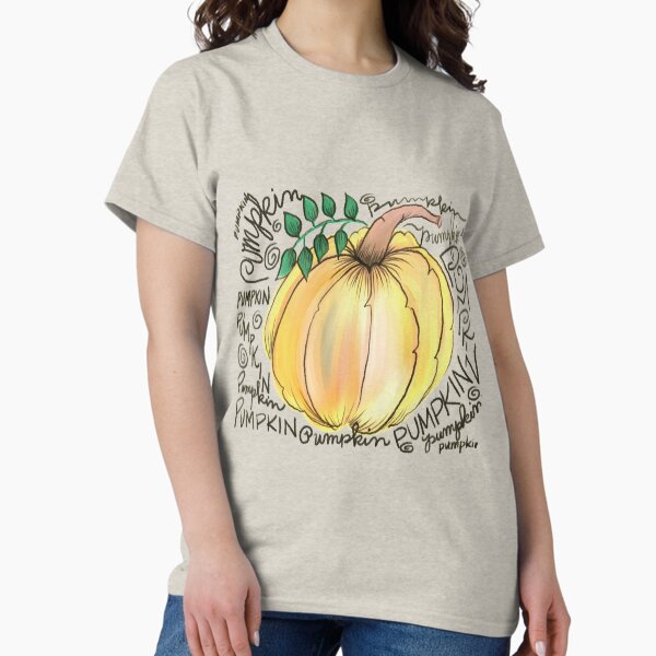Pumpkin with Words Classic T-Shirt