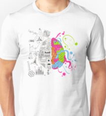Analytical and Creative Brain Unisex T-Shirt