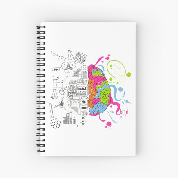 Analytical and Creative Brain Spiral Notebook
