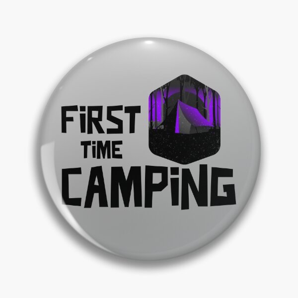Item preview, First Time Camping designed and sold by Danielle Shafiki.