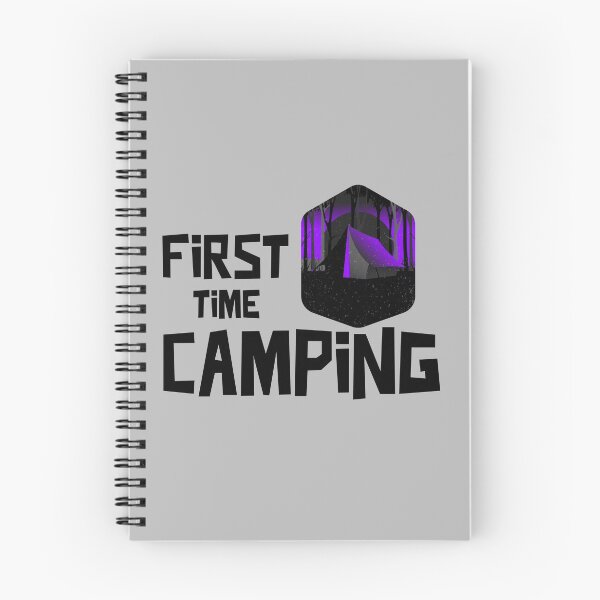 Item preview, First Time Camping designed and sold by Danielle Shafiki.