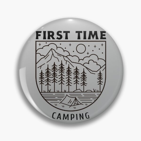 Item preview, First Time Camping designed and sold by Danielle Shafiki.