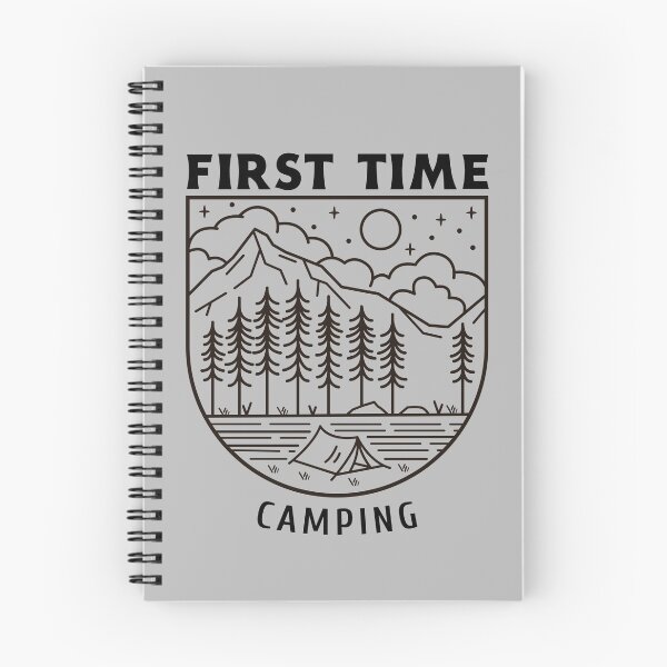 Item preview, First Time Camping designed and sold by Danielle Shafiki.