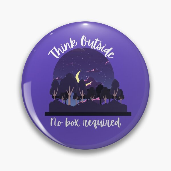 Item preview, Copy of Think Outside No Box Required Moon Purple Design Purple - Curious Outdoorsy Inspirational designed and sold by Teetee94.