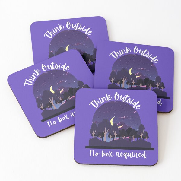 Item preview, Copy of Think Outside No Box Required Moon Purple Design Purple - Curious Outdoorsy Inspirational designed and sold by Teetee94.