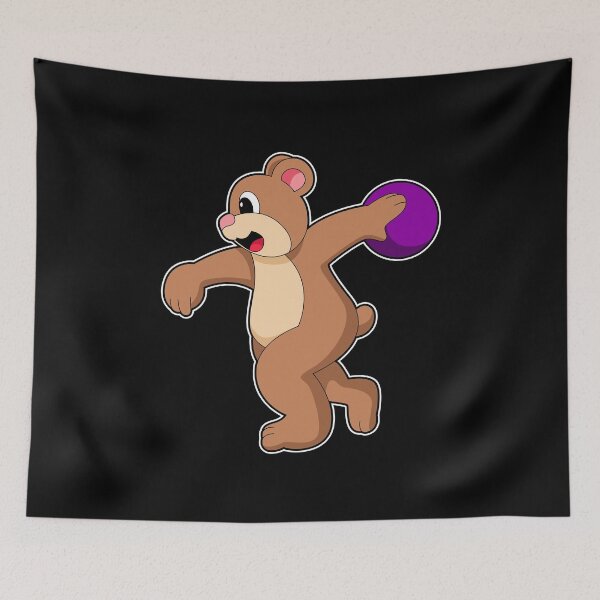 Item preview, Bear at Bowling with Bowling ball designed and sold by Snabdesign84.