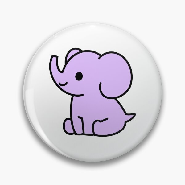 Item preview, Cute Purple Elephant designed and sold by Hannah Grace Designs.