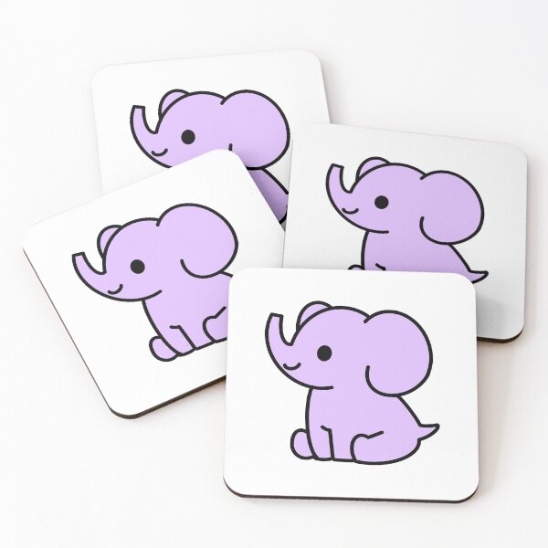 Item preview, Cute Purple Elephant designed and sold by Hannah Grace Designs.