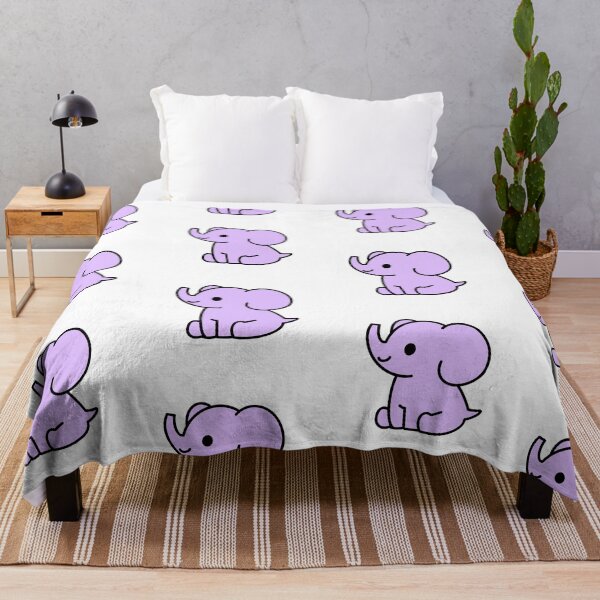 Item preview, Cute Purple Elephant designed and sold by Hannah Grace Designs.
