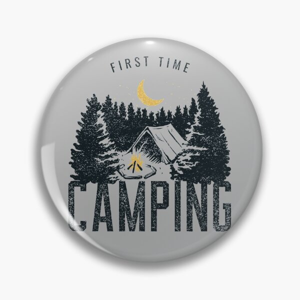 Item preview, First Time Camping designed and sold by Danielle Shafiki.
