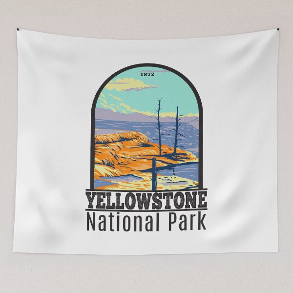 Item preview, Yellowstone National Park Mammoth Hot Springs designed and sold by KrisSidDesigns.