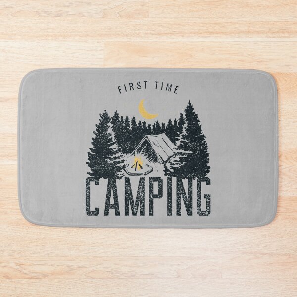 Item preview, First Time Camping designed and sold by Danielle Shafiki.