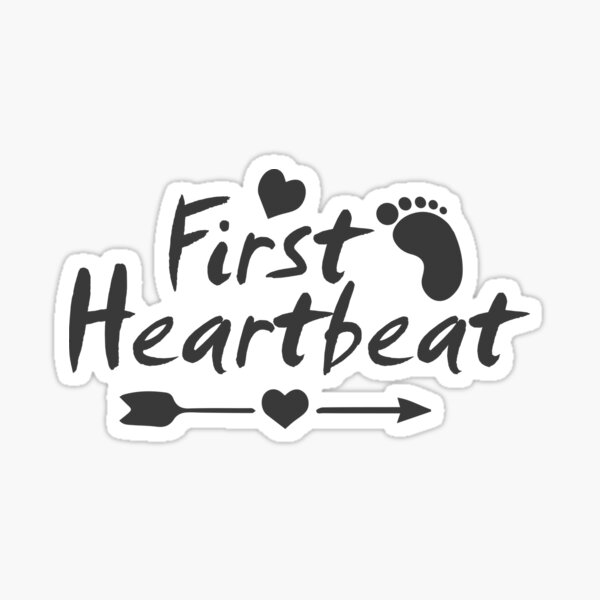 Aperçu de l'œuvre Première conception de t-shirt de grossesse Heartbeat créée et vendue par wafig mohammed.