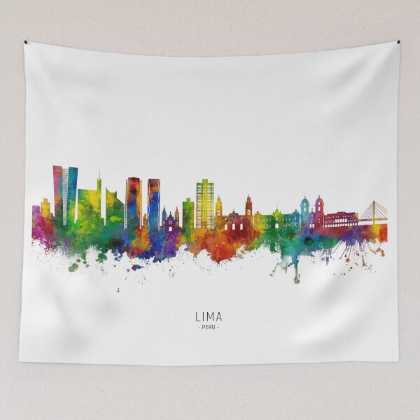 Item preview, Lima Peru Skyline designed and sold by ArtPrints.