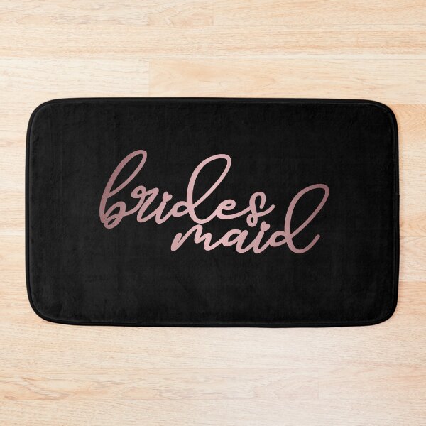 Item preview, Bridesmaid beautiful typography in metallic rustic pink | For bridesmaids |Outfit for bridesmaids | Wedding day stuff designed and sold by Violet Treasures.