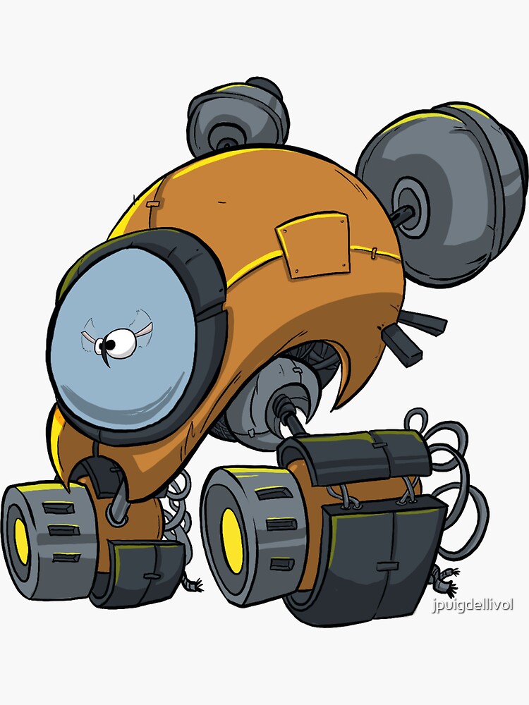 Thumbnail 3 of 3, Sticker, Tiny Shooter - Boss designed and sold by jpuigdellivol.