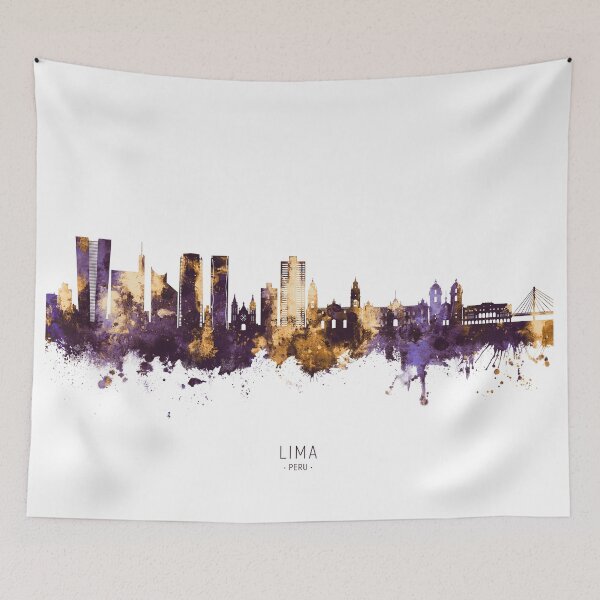 Item preview, Lima Peru Skyline designed and sold by ArtPrints.