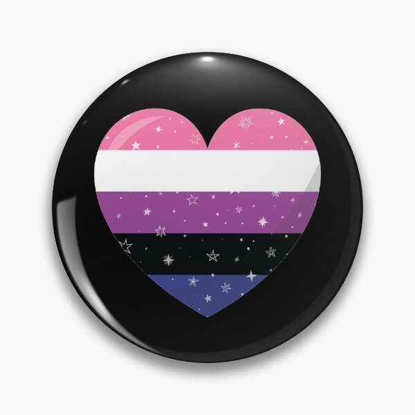 Item preview, Sparkling Genderfluid Heart designed and sold by Pridish.