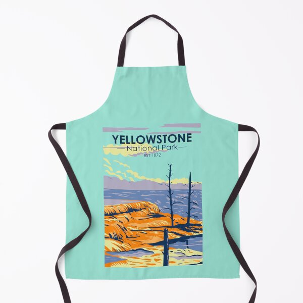 Item preview, Yellowstone National Park Mammoth Hot Springs Vintage designed and sold by KrisSidDesigns.