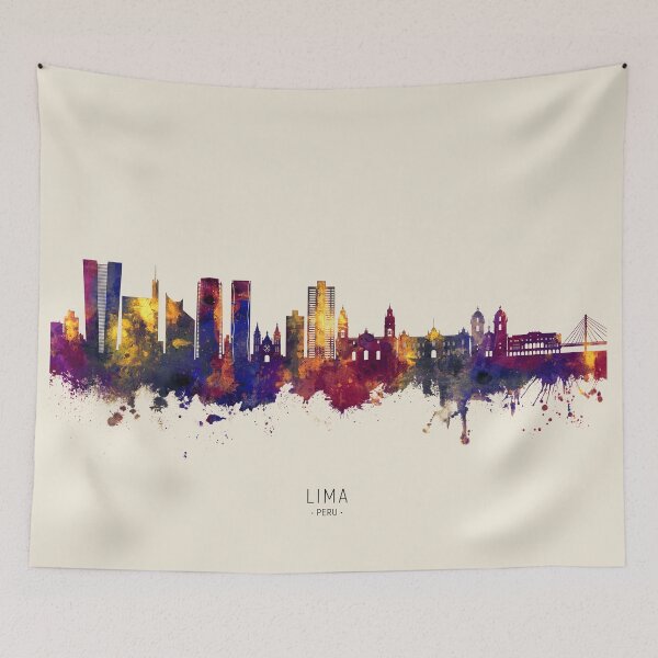 Item preview, Lima Peru Skyline designed and sold by ArtPrints.